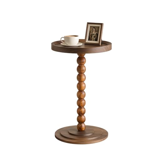 Side Table, Diameter 11.8 x Height 22.8 inches (30 x 58 cm), Load Capacity 110.2 lbs (50 kg), Sofa Table, Bedroom, Nursing Care, Stable, Cut-Resistant, Easy Assembly, Small Furniture