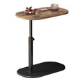 Elevating Side Table, Sofa Table, Stepless Height Adjustable, Insert, For Bedrooms, Nursing, Stability, Prevents Scratches (Vintage Color + Black)